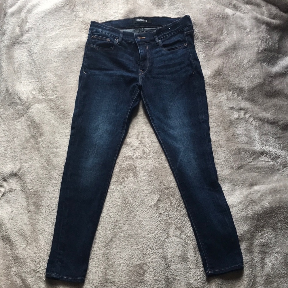 Express jean stretch legging size 8 short